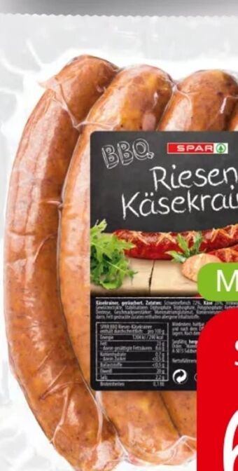 Spar Riesen käsekrainer bbq Angebot