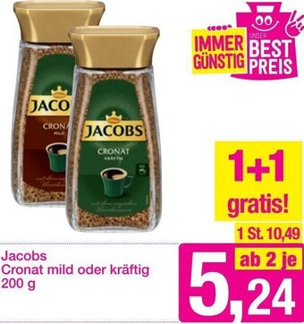 Sutterlüty Jacobs Cronat Mild Oder Kräftig 200 g Angebot
