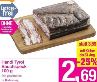 Sutterlüty Handl Tyrol Bauchspeck 100 g Angebot