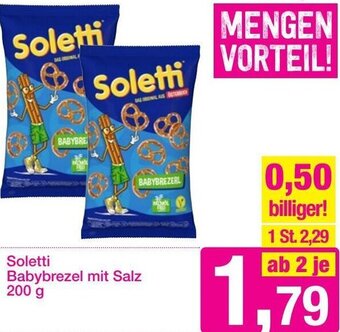 Sutterlüty Soletti Babybrezel mit Salz 200 g Angebot