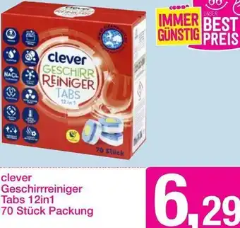 Sutterlüty Clever Geschirrreiniger Tabs 12in1 Angebot