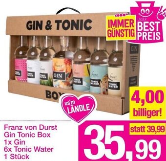 Sutterlüty Franz von Durst Gin Tonic Box 1x Gin 6x Tonic Water Angebot