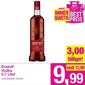 Sutterlüty Eristoff Vodka 0,7 Liter Angebot
