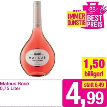 Sutterlüty Mateus Rosé 0,75 Liter Angebot