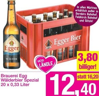 Sutterlüty Brauerei egg Wälderbier Spezial 20 x 0,33 Liter Angebot