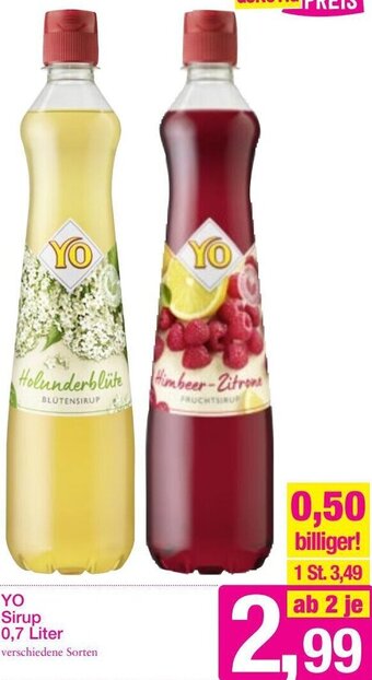 Sutterlüty YO Sirup 0,7 Liter Angebot