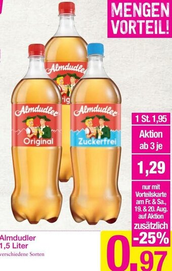 Sutterlüty Almdudler 1,5 Liter Angebot