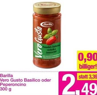 Sutterlüty Barilla Vero Gusto Basilico oder Peperoncino 300 g Angebot