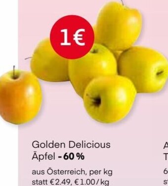 MPreis Golden Delicious Äpfel- Angebot