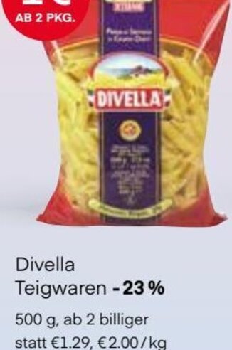 MPreis Divella Teigwaren 500 g Angebot