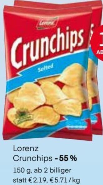 MPreis Lorenz Crunchips 150 g Angebot