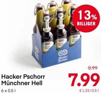 MPreis Hacker Pschorr Münchner Hell 6x0.5l Angebot