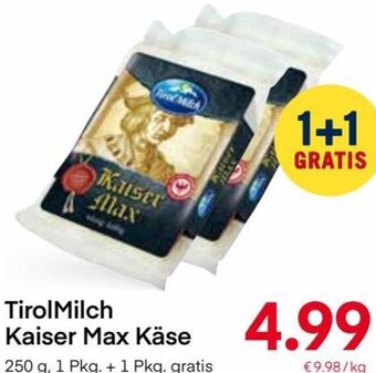 MPreis TirolMilch Kaiser Max Käse 250 g Angebot