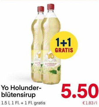 MPreis Yo Holunder-Blütensirup 1.5 L Angebot