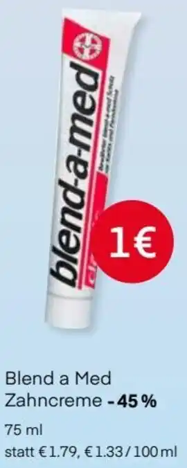 MPreis Blend a Med Zahncreme 75 ml Angebot