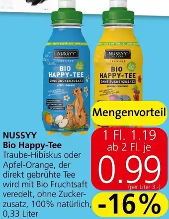 Spar Nussy Bio Happy-Tee 0,33 Liter Angebot