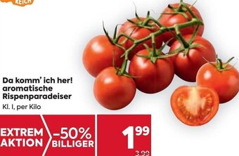 Billa Da Komm' Ich Her! Aromatische Rispenparadeiser per Kilo Angebot
