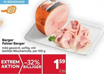 Billa Berger Feiner Berger 100 g Angebot