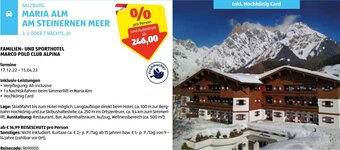 Hofer Reisen Salzburg Maria Alm Am Steinernen Meer Angebot