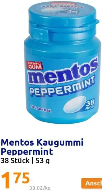 Action Mentos Kaugummi Peppermint 53 g Angebot