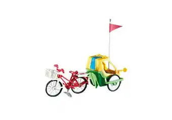 Playmobil 6388 fahrrad mit kinderanhänger Angebot