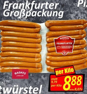 Wurstico Frankfurter Großpackung Angebot