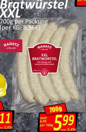 Wurstico Bratwürstel XXL 700 g Angebot