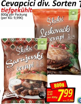 Wurstico Cevapcici 800 g Angebot