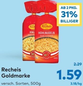 T&G Recheis Goldmarke 500g Angebot