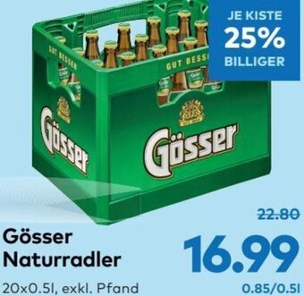 T&G Gösser Naturradler 20x0.5l Angebot