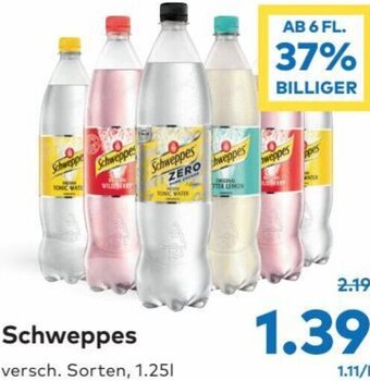 T&G Schweppes 1.25l Angebot