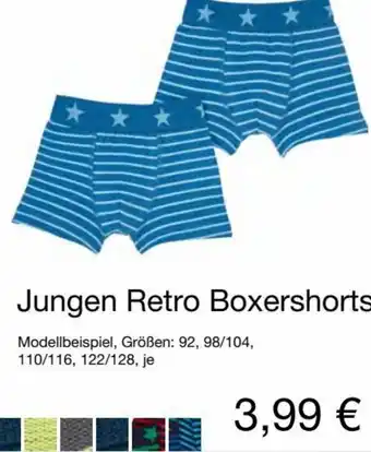 KiK Jungen Retro Boxershorts Angebot