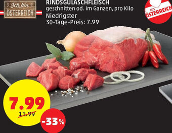 PENNY Rindsgulaschfleisch Angebot