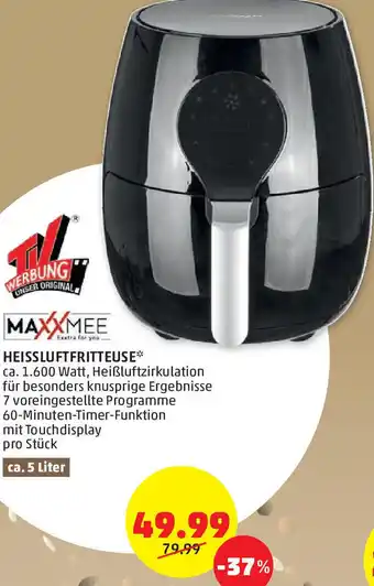 PENNY Heissluftfritteuse 5 Liter Angebot