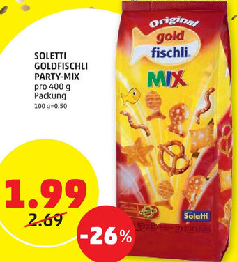 PENNY Soletti Goldfischli Party-Mix 400 g Angebot