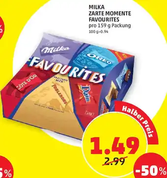 PENNY Milka Zarte Momente Favourites 159 g Angebot