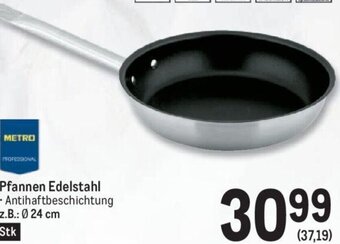 Metro Pfannen Edelstahl Angebot