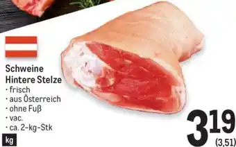 Metro Schweine Hintere Stelze 2 kg Angebot
