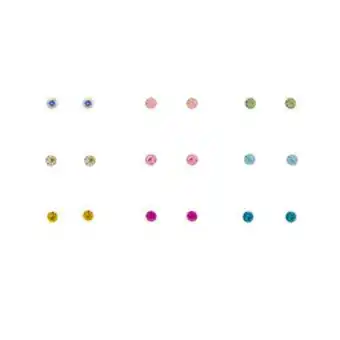 Claire's 2mm rainbow stud earrings - 9 pack Angebot