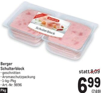 Metro Berger Schulterblock Angebot