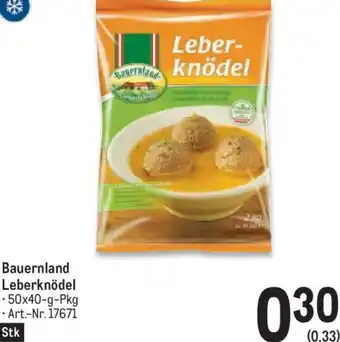 Metro Bauernland Leberknödel 50 x 40 g Angebot