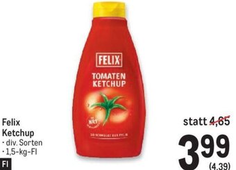 Metro Felix Ketchup 1,5 kg Angebot
