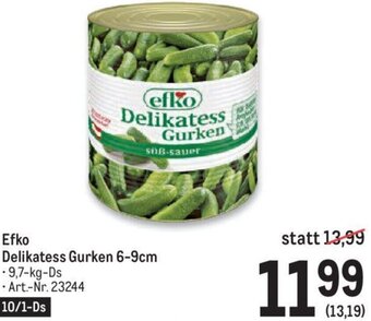 Metro Efko Delikatess Gurken 6-9cm Angebot