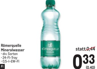 Metro Römerquelle Mineralwasser Angebot