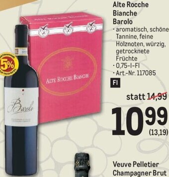 Metro Alte Rocche Bianche Barolo Angebot