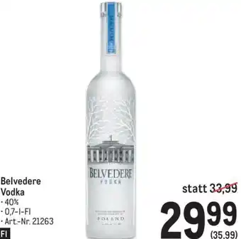 Metro Belvedere Vodka 0,7 l Angebot