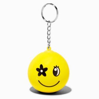 Claire's Happy face daisy stress ball keychain Angebot