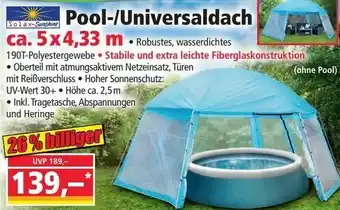 Norma Pool-/Universaldach ca.5x4,33m Angebot
