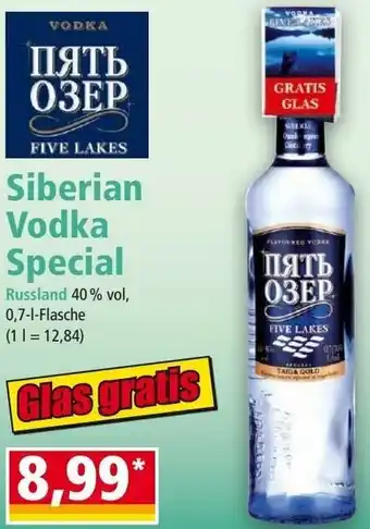 Norma Siberian Vodka Special Angebot