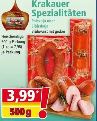 Norma Krakauer Spezialitäten 500g Angebot